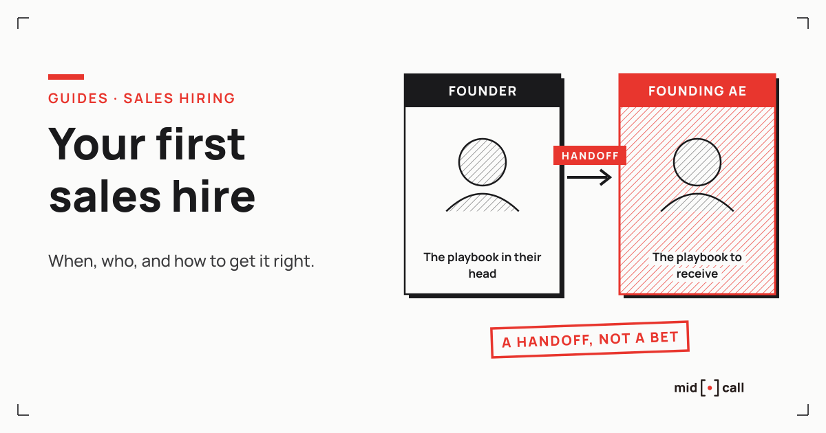 The three proofs to gather before making your first sales hire